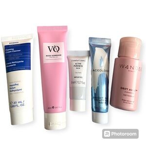 Face Cleansers and Face Mask Deluxe Samples Travel Size Skincare Lot of 5 New